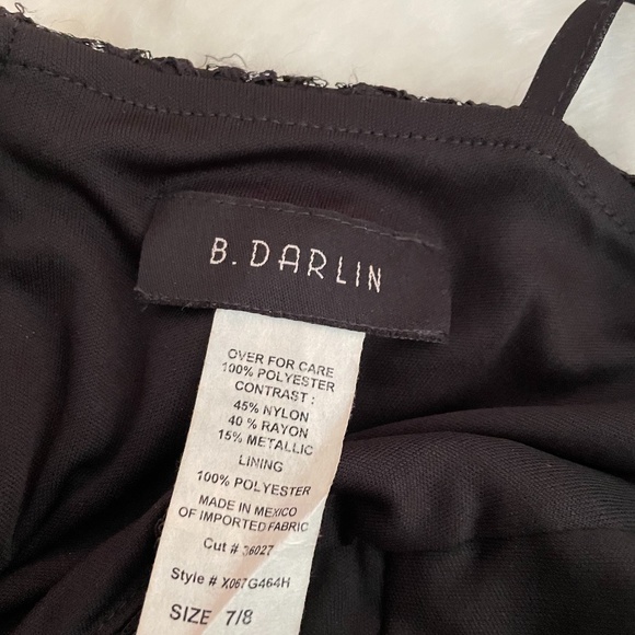 Nwt  darlin cut out lace and beaded black mini formal dr… - Picture 5 of 9